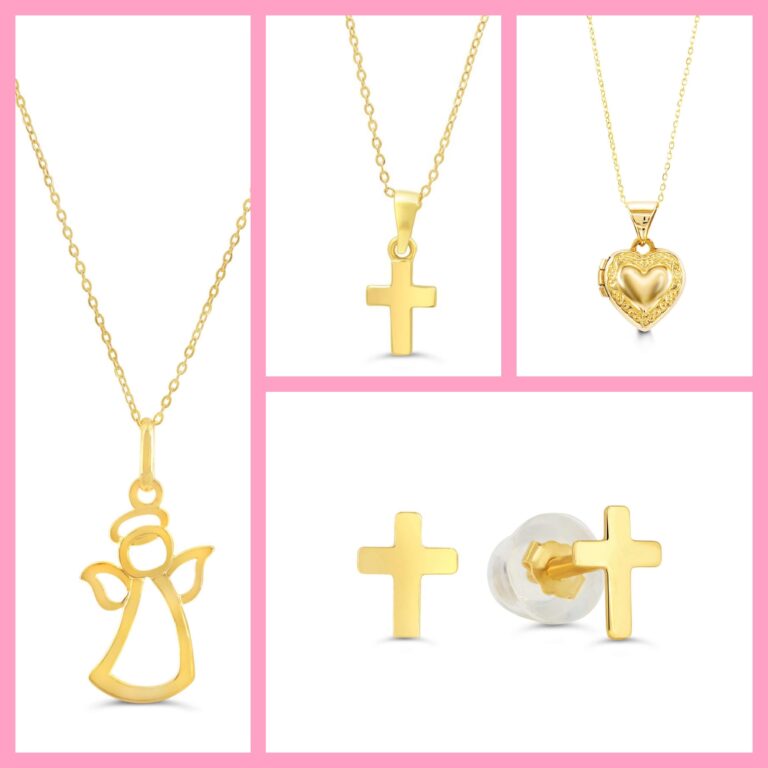 guardian angel gold pendant religious jewellery