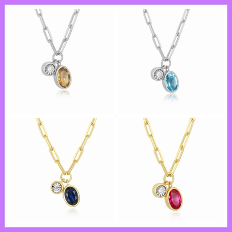 italgem-steel-veloria-coloured-gemstone-pendant-necklaces